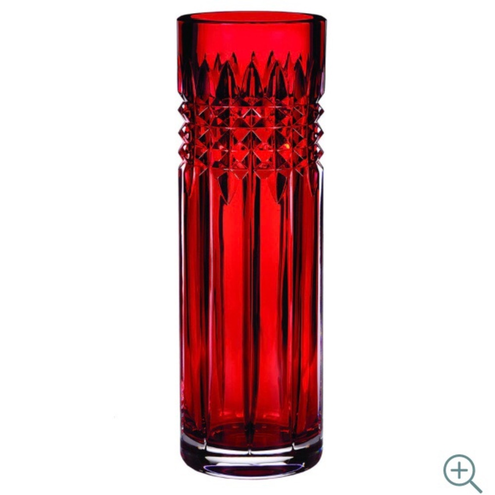 Waterford Red Crystal Vase “Tina” Fleurology Collection - Picture 2 of 10